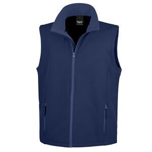 Result Mens Core Printable Soft Shell Bodywarmer / Navy